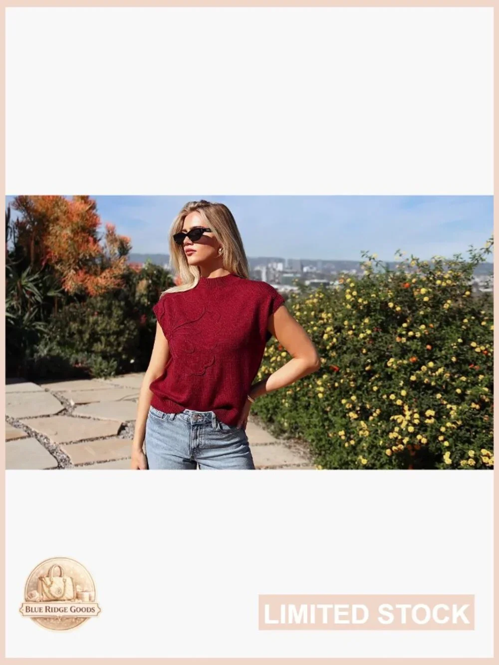 Trendy Knit Sweater Vest Short Sleeve Pullover Chic Spring Summer Fashion - Picture 6 of 7